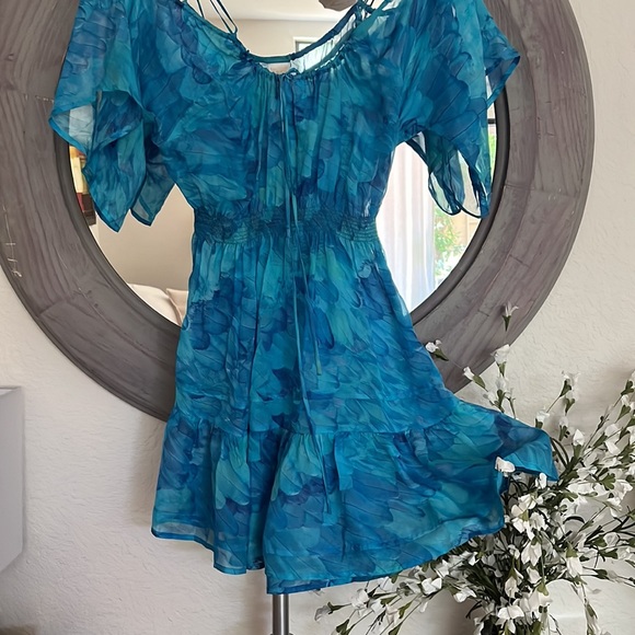 Lisa Blue CallThe Whale Silk Mini Beach CoverUp - Picture 8 of 13